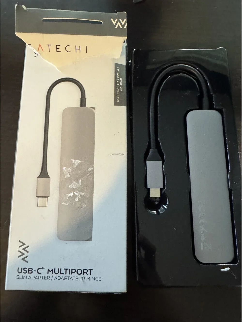 Satechi USB-C Multiport - Slim Adapter Space Grey Brand New Open Box